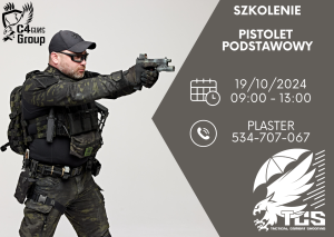 Szkolenie PISTOLET PODSTAWOWY 19/10/2024